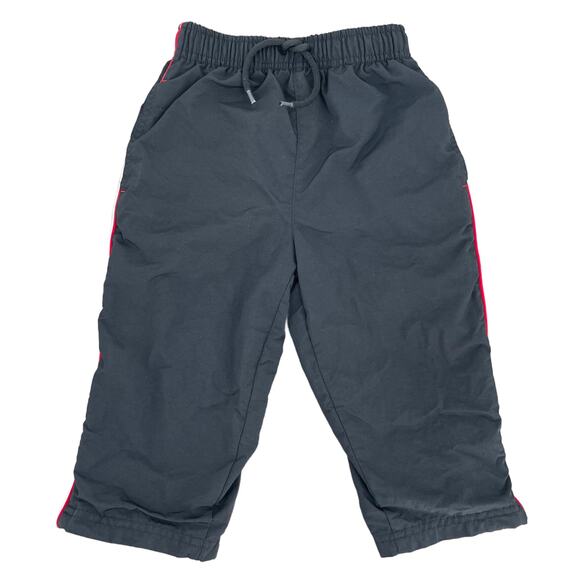 Carter’s Snowpants Black Red Stripe Zipper Cuff Winter Unisex Toddler Size 2T - Picture 1 of 7